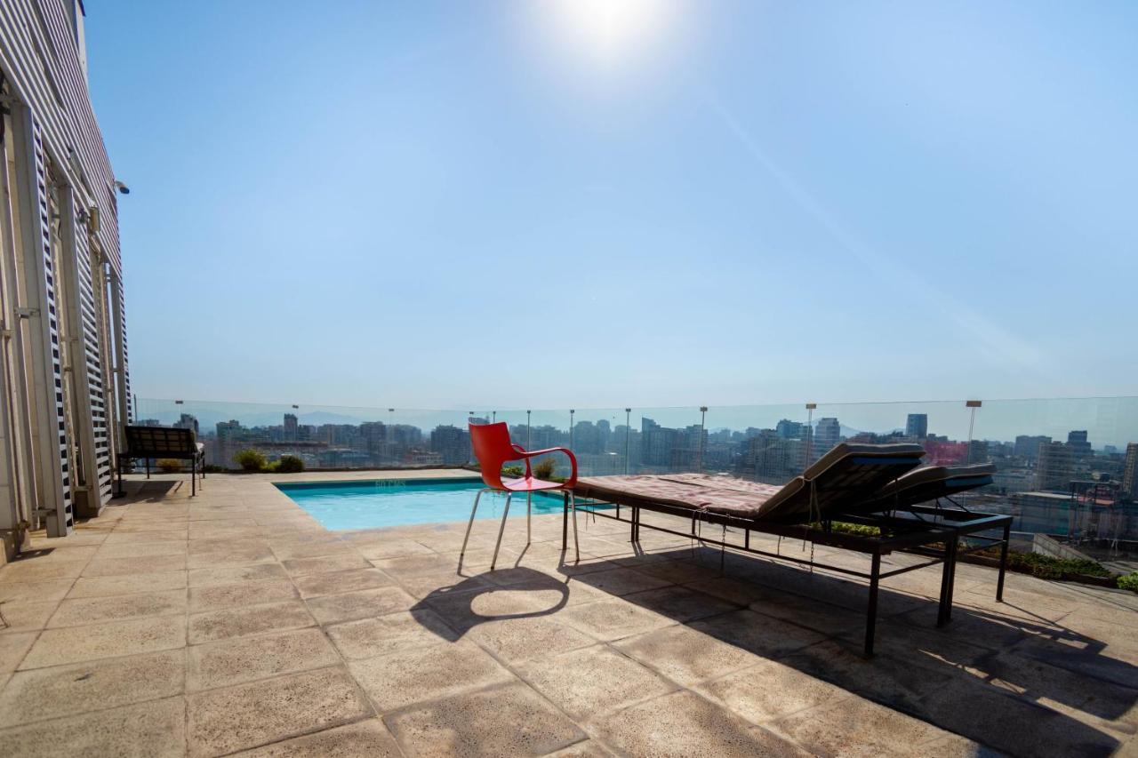 Tribeca Twin Room - Studio With Pool, Wifi, Ac Сантьяго Экстерьер фото